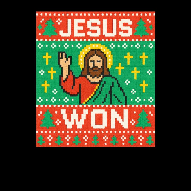 Jésus a gagné un pull de Noël moche, chrétien