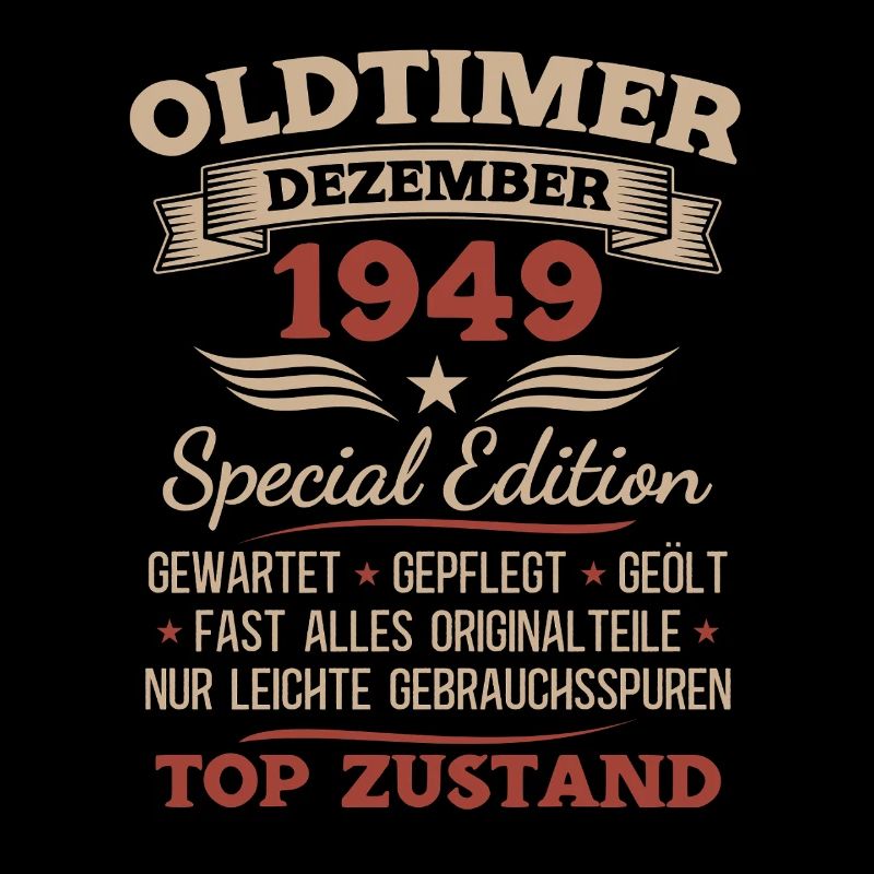 76. Geburtstag Geschenk Oldtimer Dezember 1949