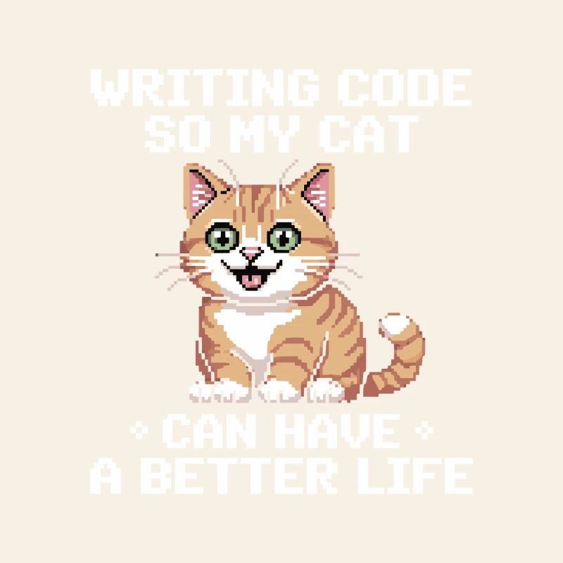 Programmier Katze Lustig Coding Und Katze Deutsch 