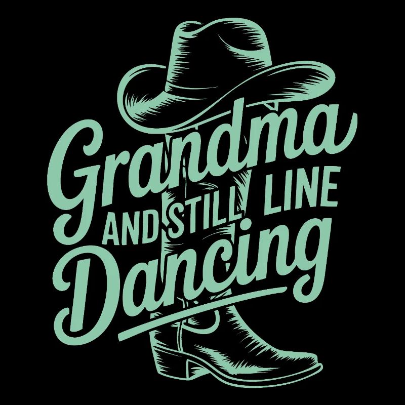 Großmutter tanzt Line-Dance