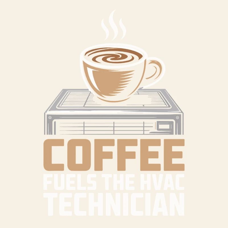 Kaffee Liebender HVAC Techniker Geschenk Arbeiter