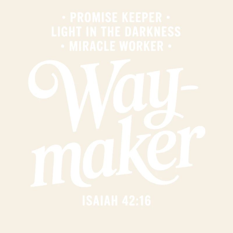 Conception de citations de foi Waymaker