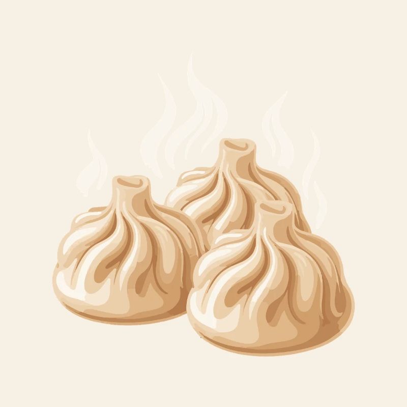 Steaming dumpling design