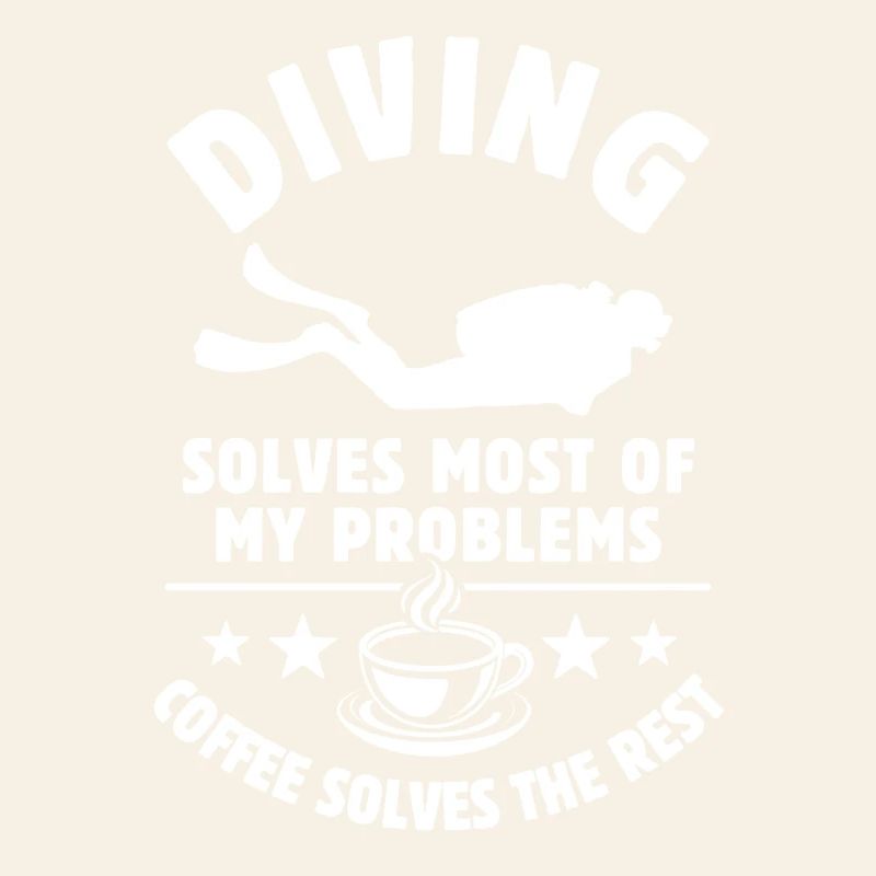 Diving solves most of my Problems Coffee Gift