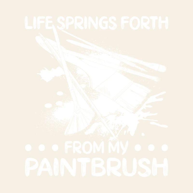 Funny Art Painter Life Springs Forth Drawing