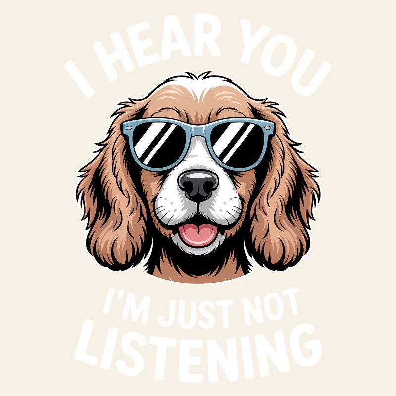 Cocker Spaniel faisant une blague Cadeau de cocker spaniel