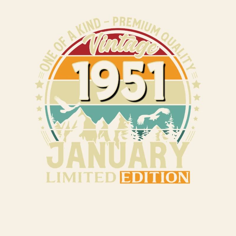 75e anniversaire Millésime de janvier 1951
