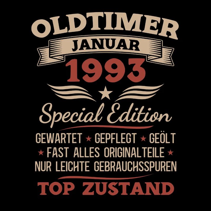 33. Geburtstag Geschenk Oldtimer Januar 1993