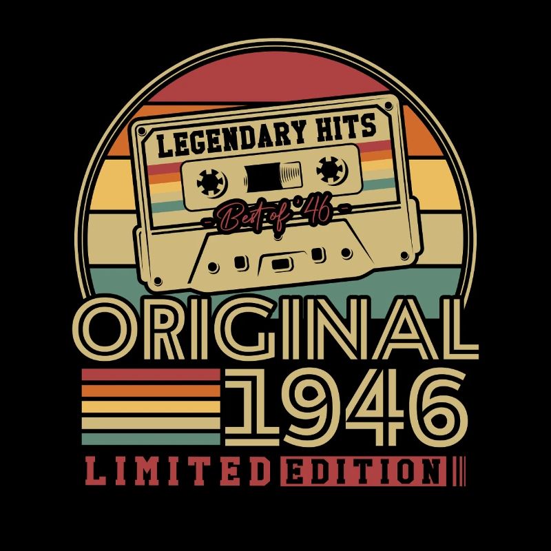 Original 1946 Vintage Birthday Retro