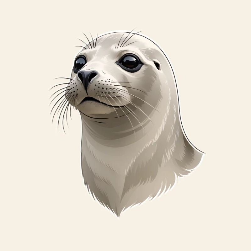 Seal Head Illustration