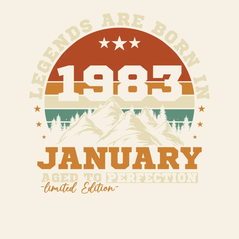 Januar 1983 Vintage-Retro-Geburtstagsgeschenk