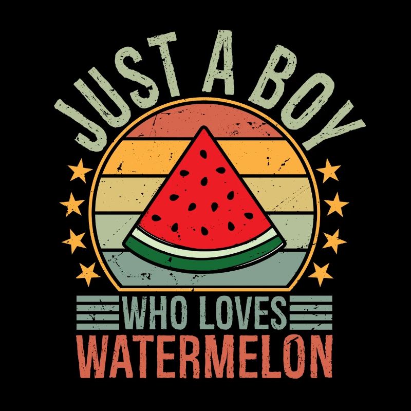 Juste un garçon qui adore la pastèque