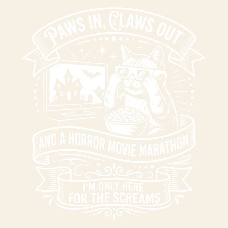 Cat Couch Horror Marathon