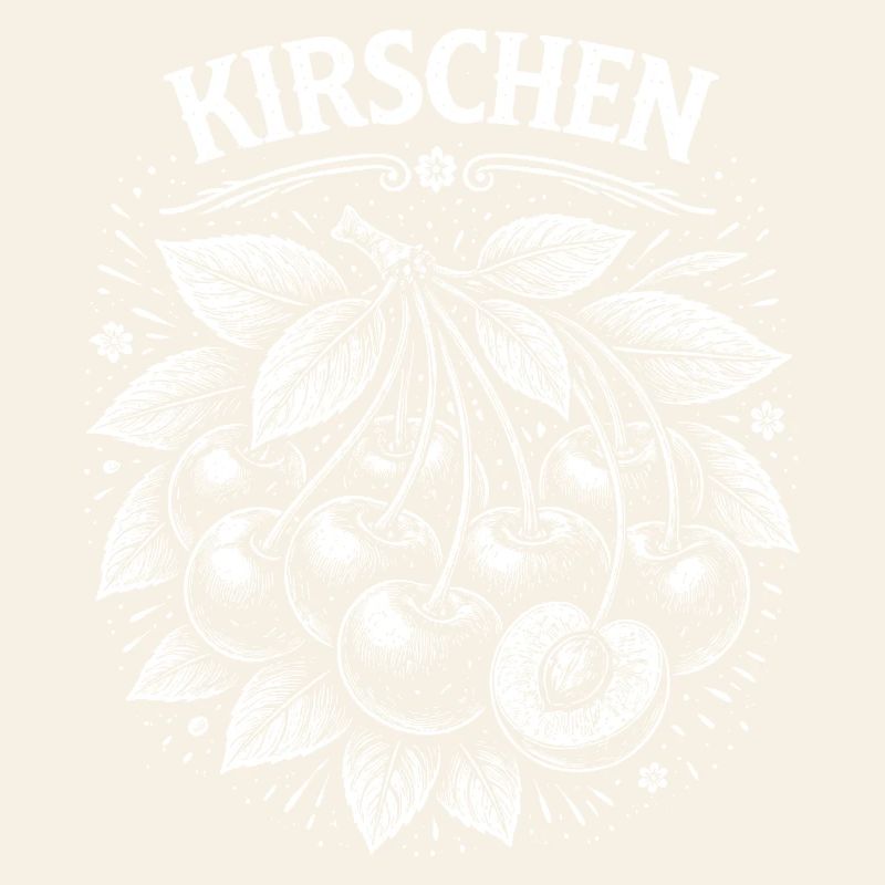 Cherry cluster illustration