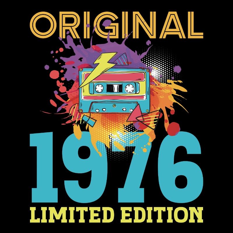 Anniversaire 50 ans 1976 Cassette Vintage Rétro