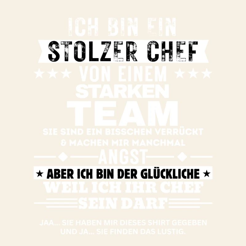Stolzer Chef von einem starken Team