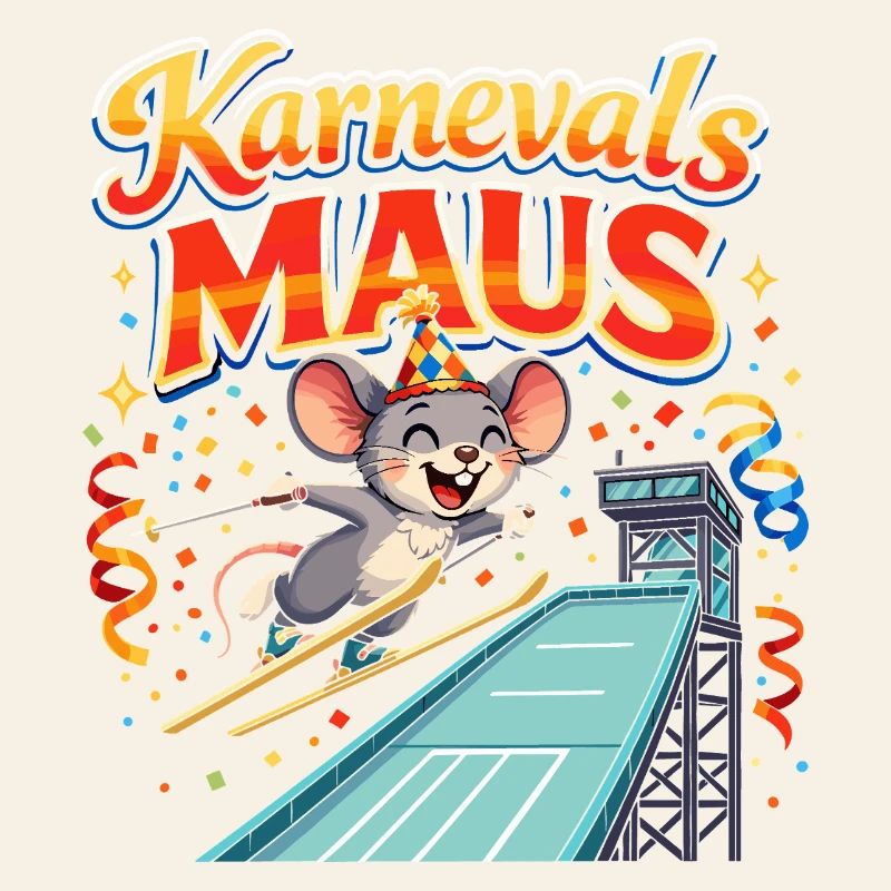 Carnival Mouse Ski Jumping Funny