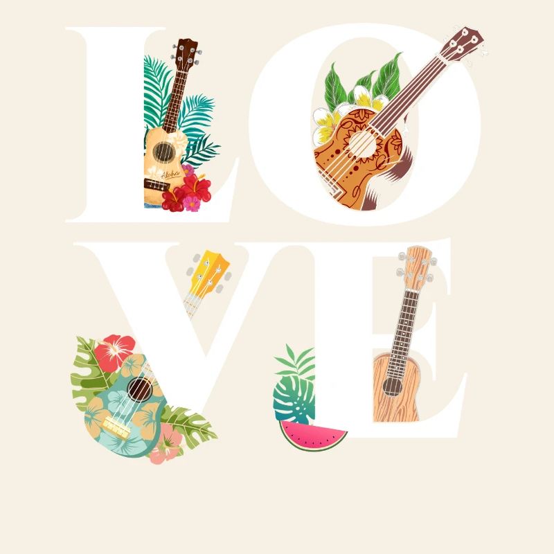 Ukulélé hawaïen Ukulélé Love