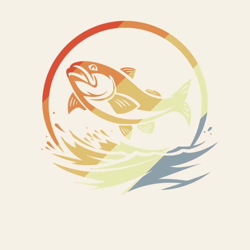 Pêche de style rétro