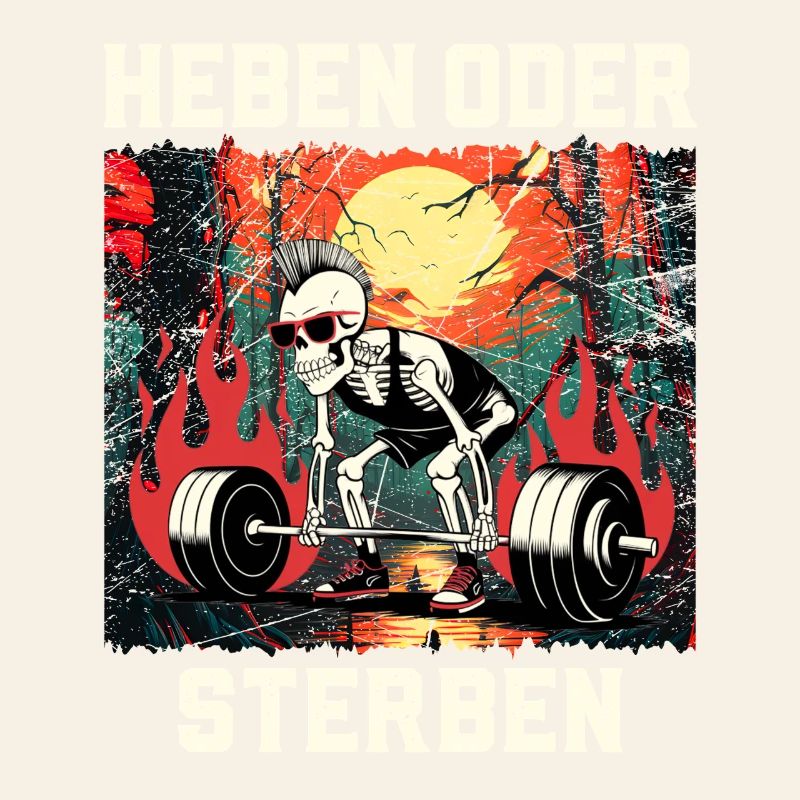 Kraftsportler HEBEN ODER STERBEN Lustiges