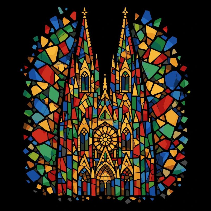 Cathédrale de Cologne Carnaval Confettis Costume Carnaval