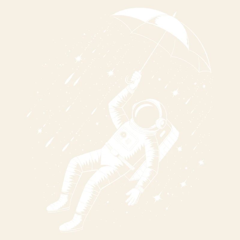Parapluie Astronaute Pluie Spatiale