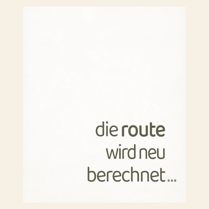 Le tracé est recalculé – une affirmation moderne