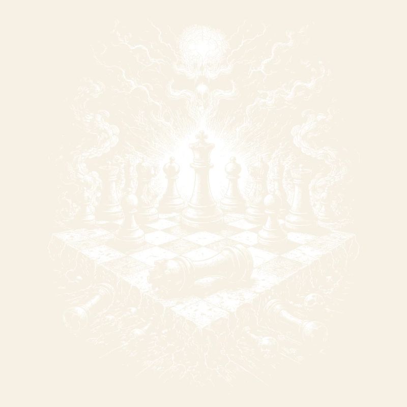 Chess Skull Gothic Board Scene