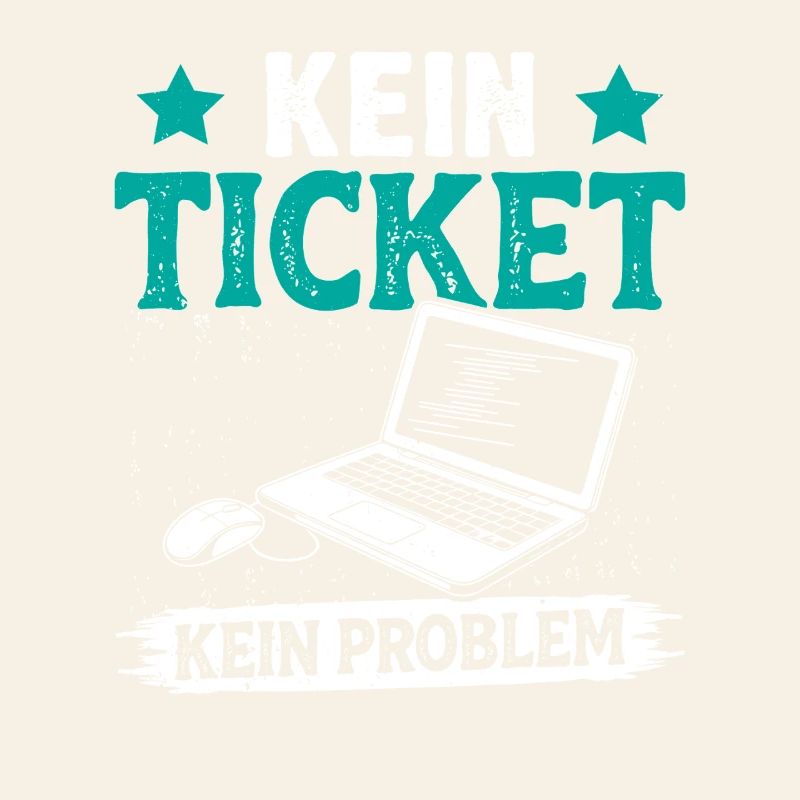 Nerd Computer NO TICKET NO PROBLEM FUNNY