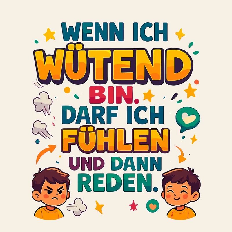 Wenn ich wütend bin: fühlen, dann reden