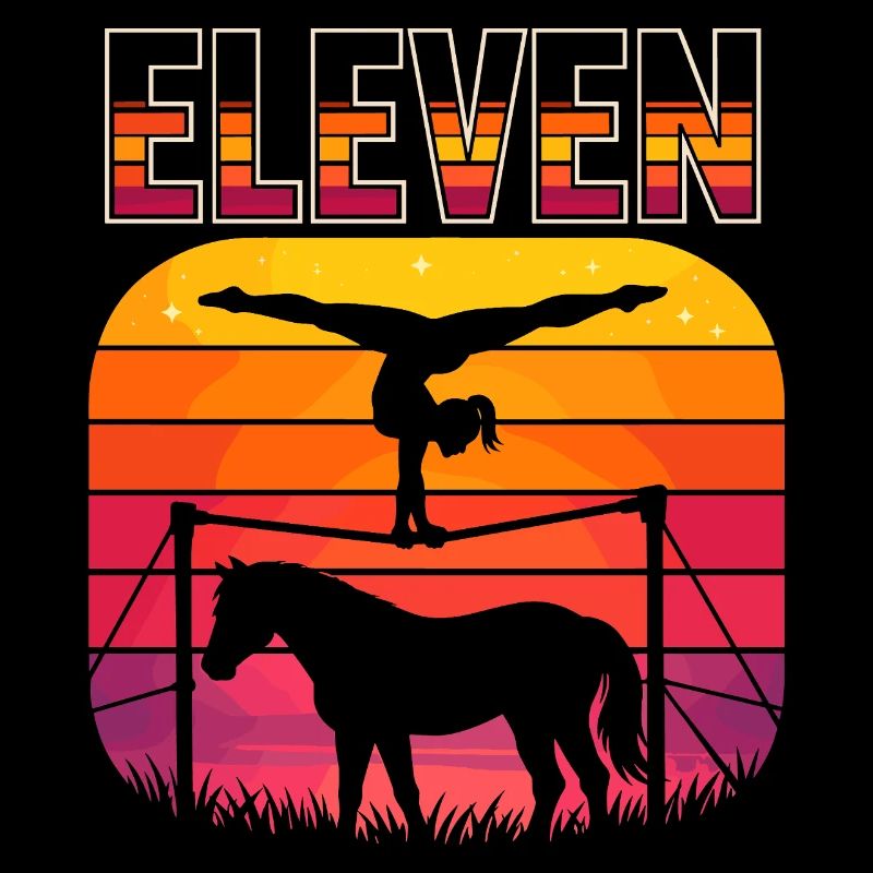 11 Geburtstag Pferde Reiterin Mädchen Geschenk