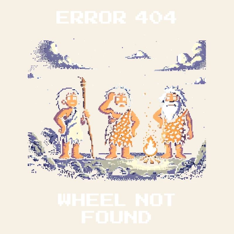 Error 404: Wheel missing | Stone Age Humor