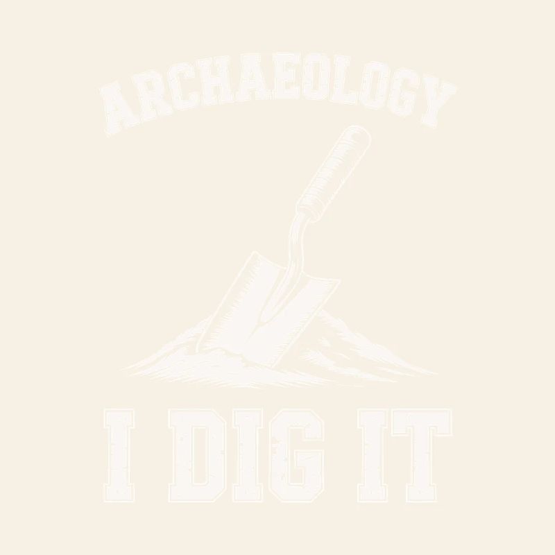 Archäologie Ich gräbe es Kellen aus