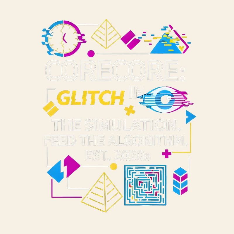Corecore Glitch Simulation Algorithm Collage