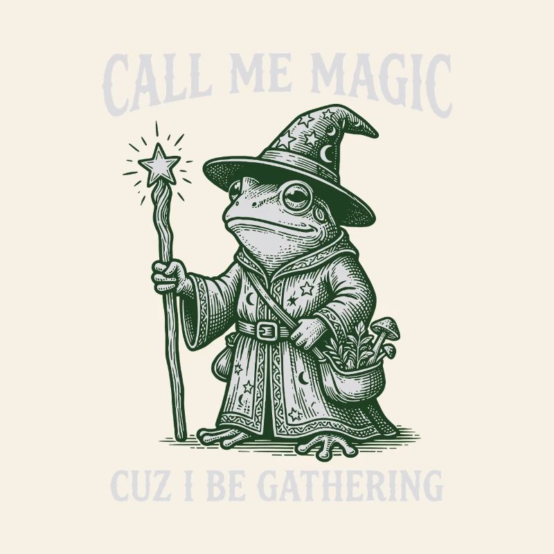 Call me Magic cuz I be Gathering – Frog Wizard