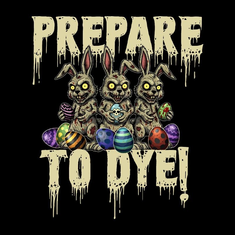 Prepare To Dye Easter Pun Funny Egg Hunting