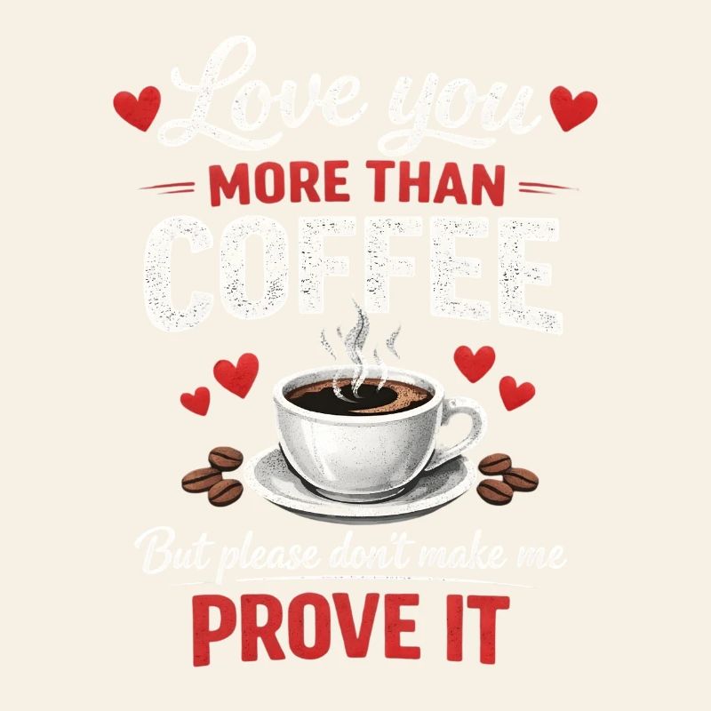 Je t’aime plus que le café Drôle de Saint-Valentin