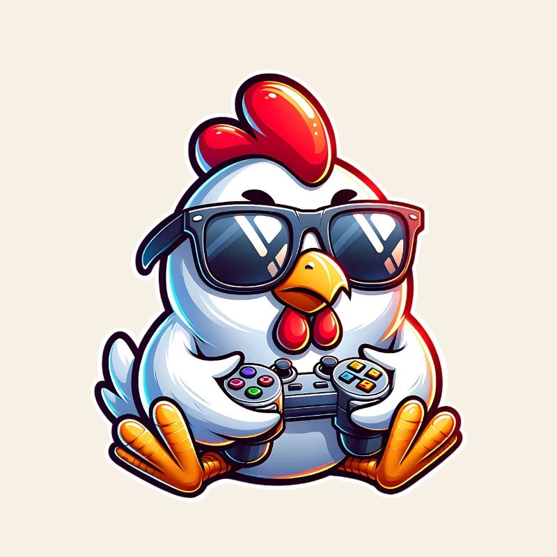 Gamer Chicken avec manette