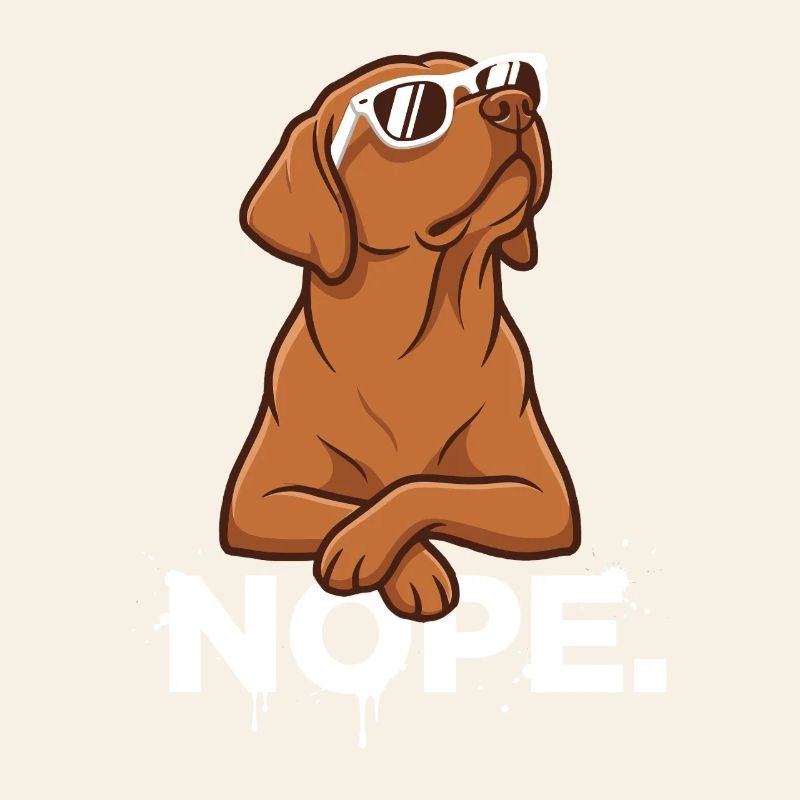 Cool Foxred Labrador: Nope Statement