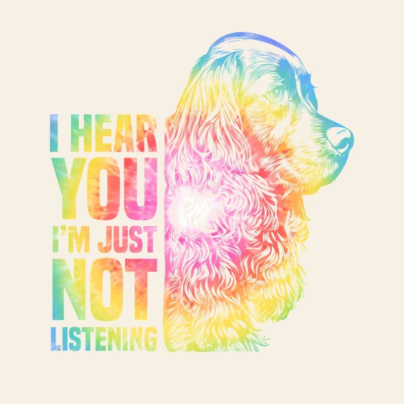 Regenbogen Tier Hund Cocker Spaniel