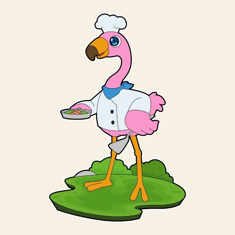 Flamingo Koch Pfanne Kochen