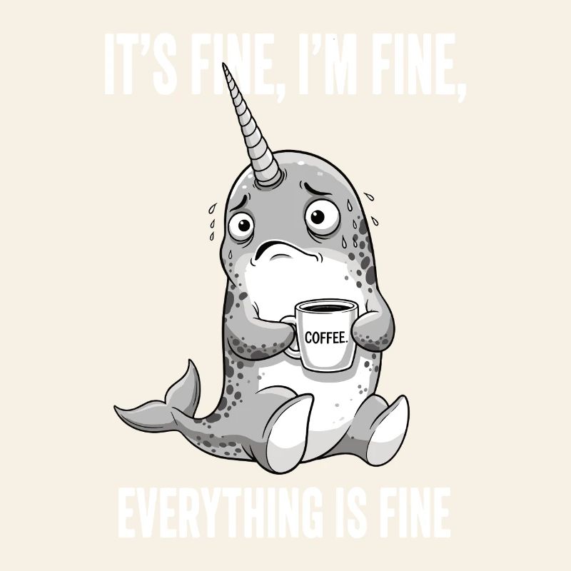 Its Fine Im Fine Kaffee Narwal