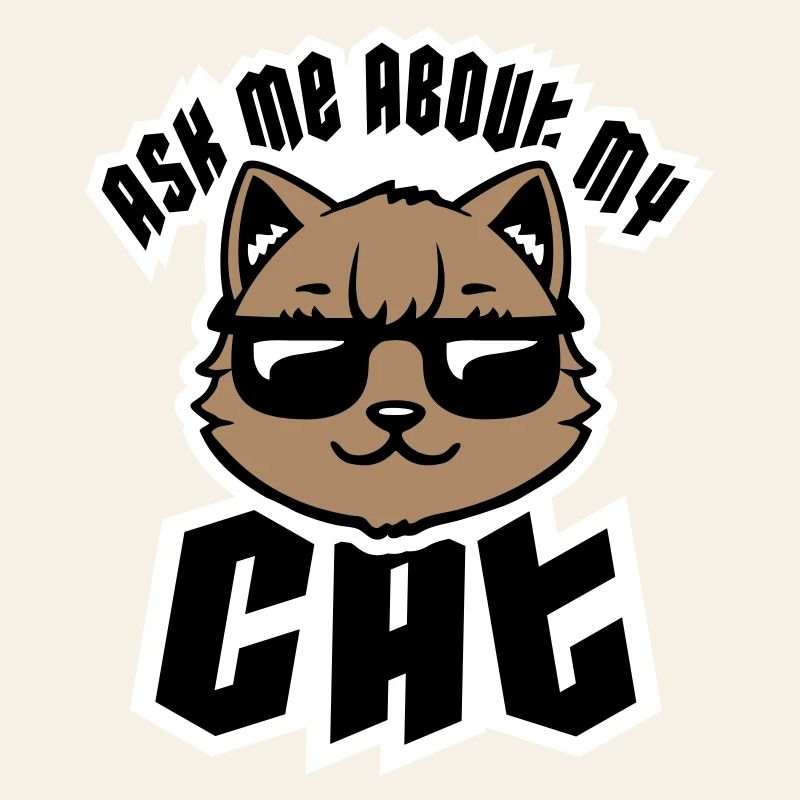 Demandez-moi pour mon chat Chat Amour des animaux Animaux