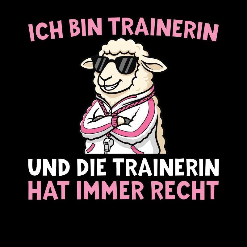 Trainerin hat immer recht - Schaf mit Pfeife