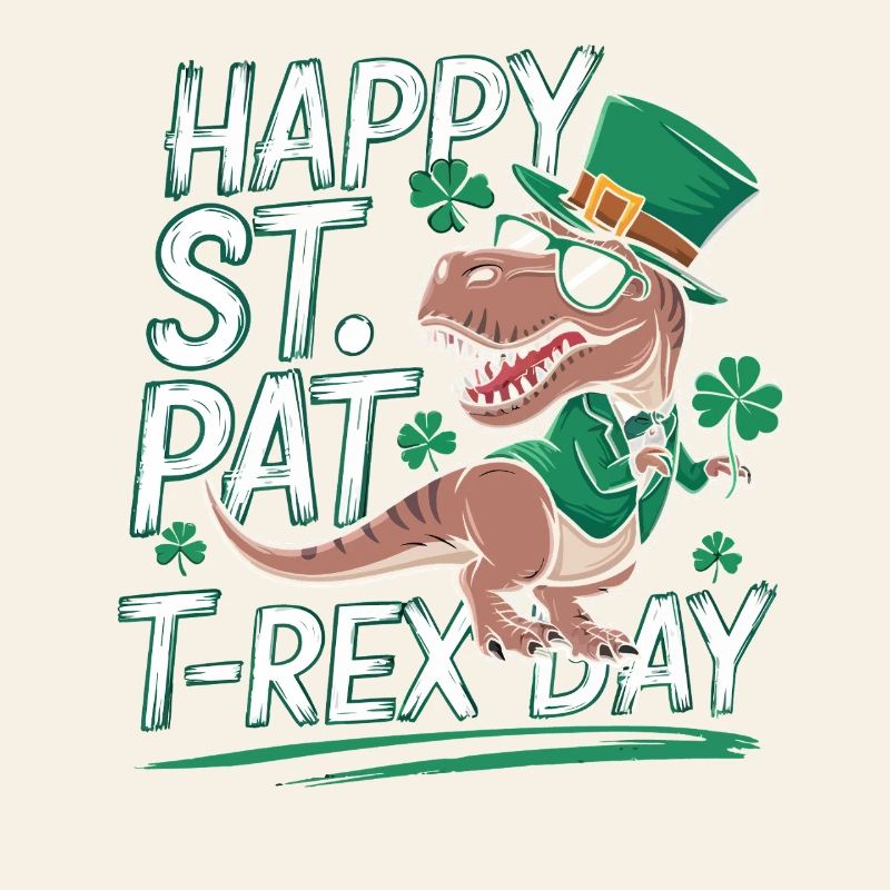 Chapeau de T-Rex de Saint-Patrick