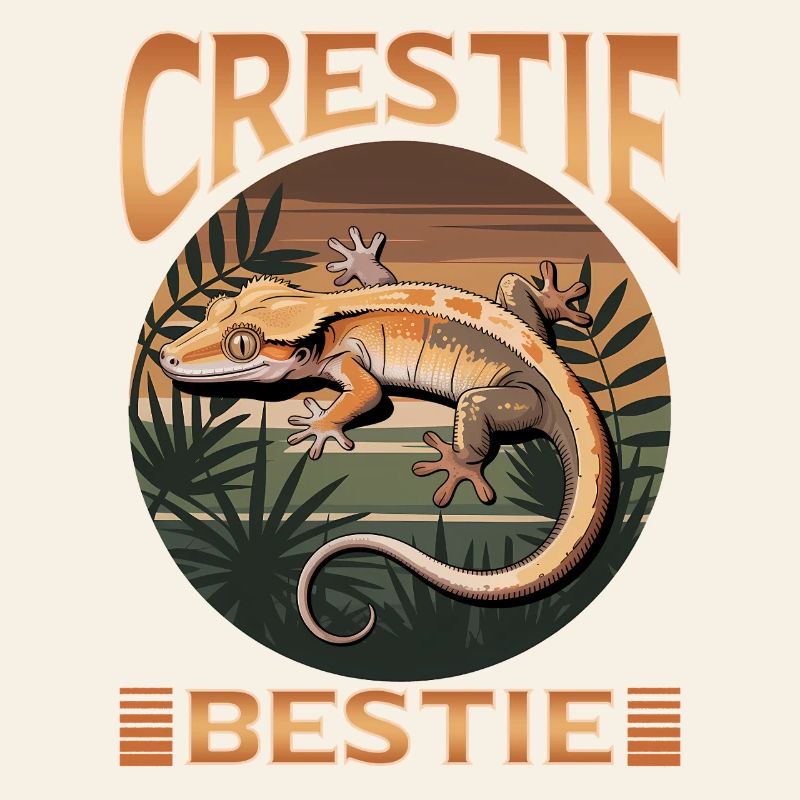 Funny Reptile Crested Gecko