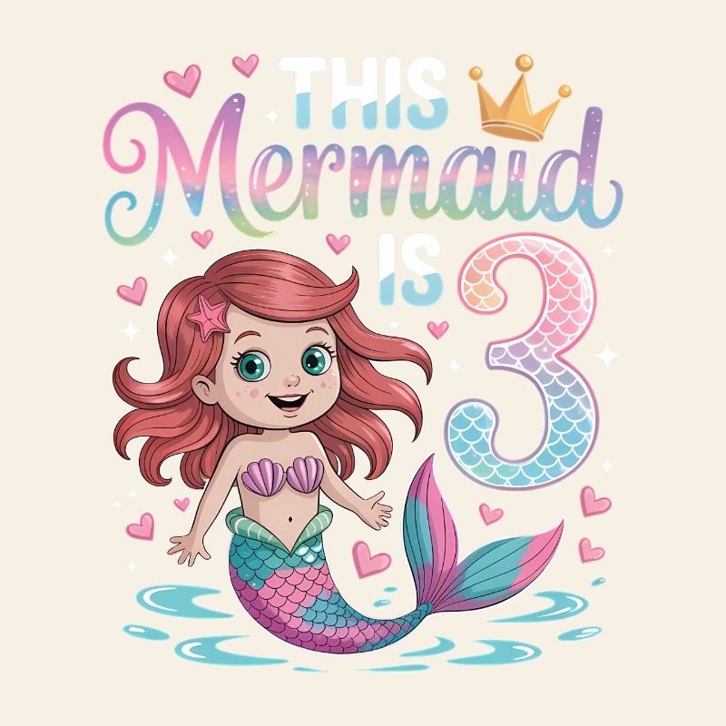 3e anniversaire de la sirène 3 ans
