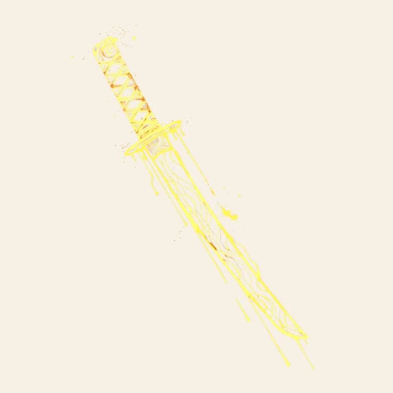 Golden Katana Samurai Sword