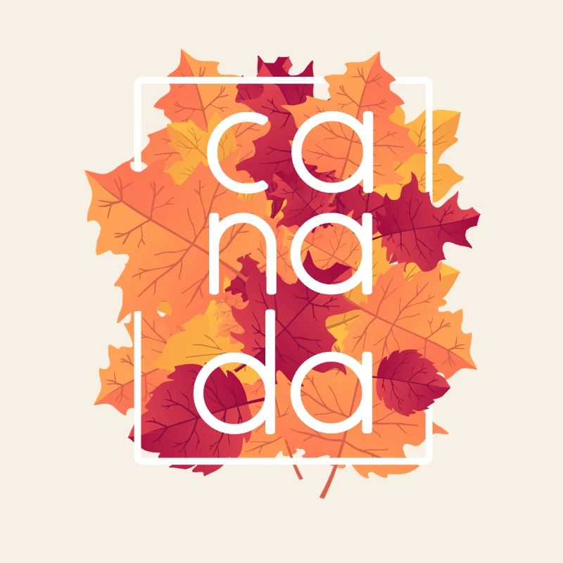 Design des feuilles d’érable d’automne du Canada
