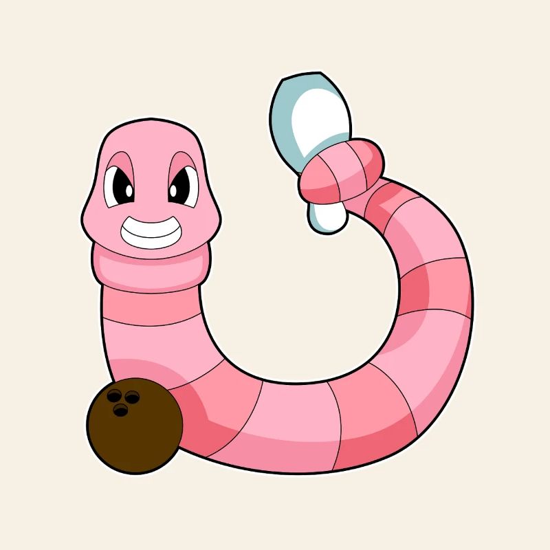 Worm Bowling Bowling Ball Pin